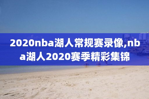 2020nba湖人常规赛录像,nba湖人2020赛季精彩集锦