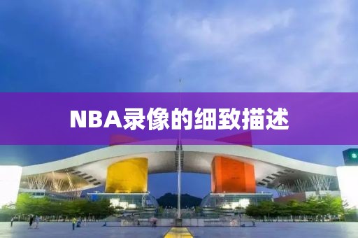 NBA录像的细致描述