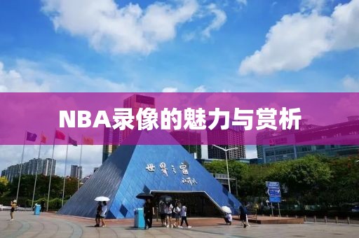 NBA录像的魅力与赏析