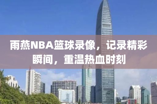 雨燕NBA篮球录像，记录精彩瞬间，重温热血时刻