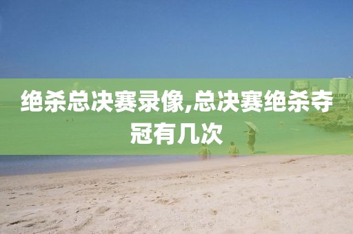 绝杀总决赛录像,总决赛绝杀夺冠有几次